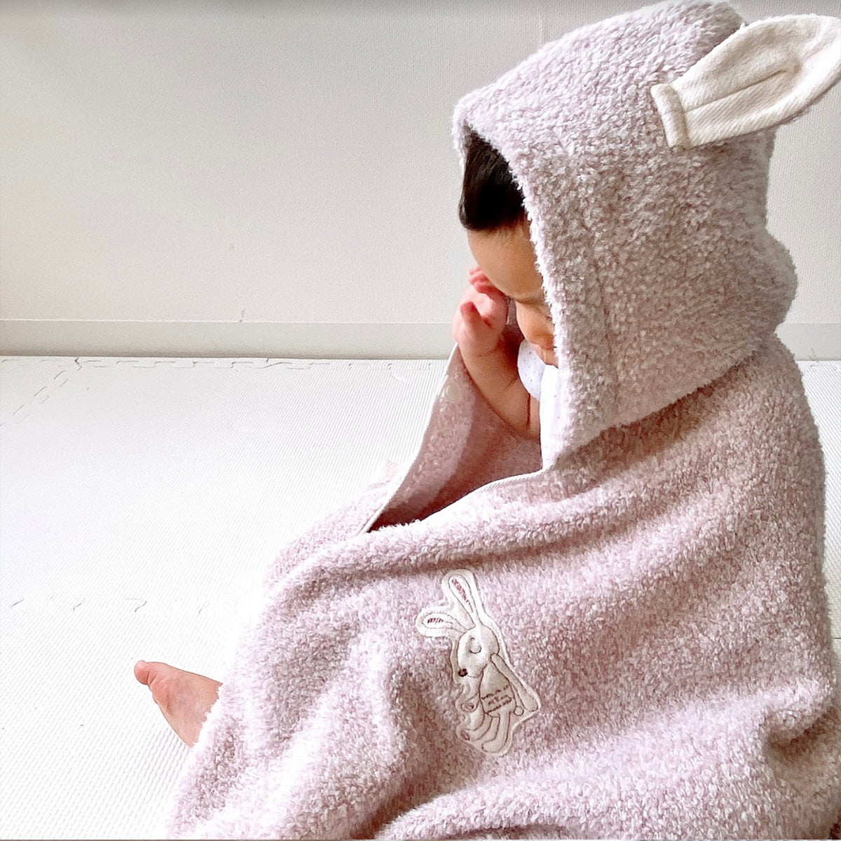 シュエット フード付ポンチョ 今治バスタオル