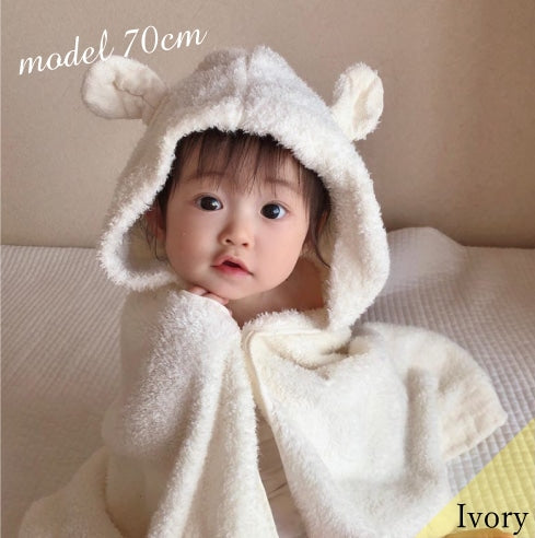 シュエット フード付ポンチョ 今治バスタオル