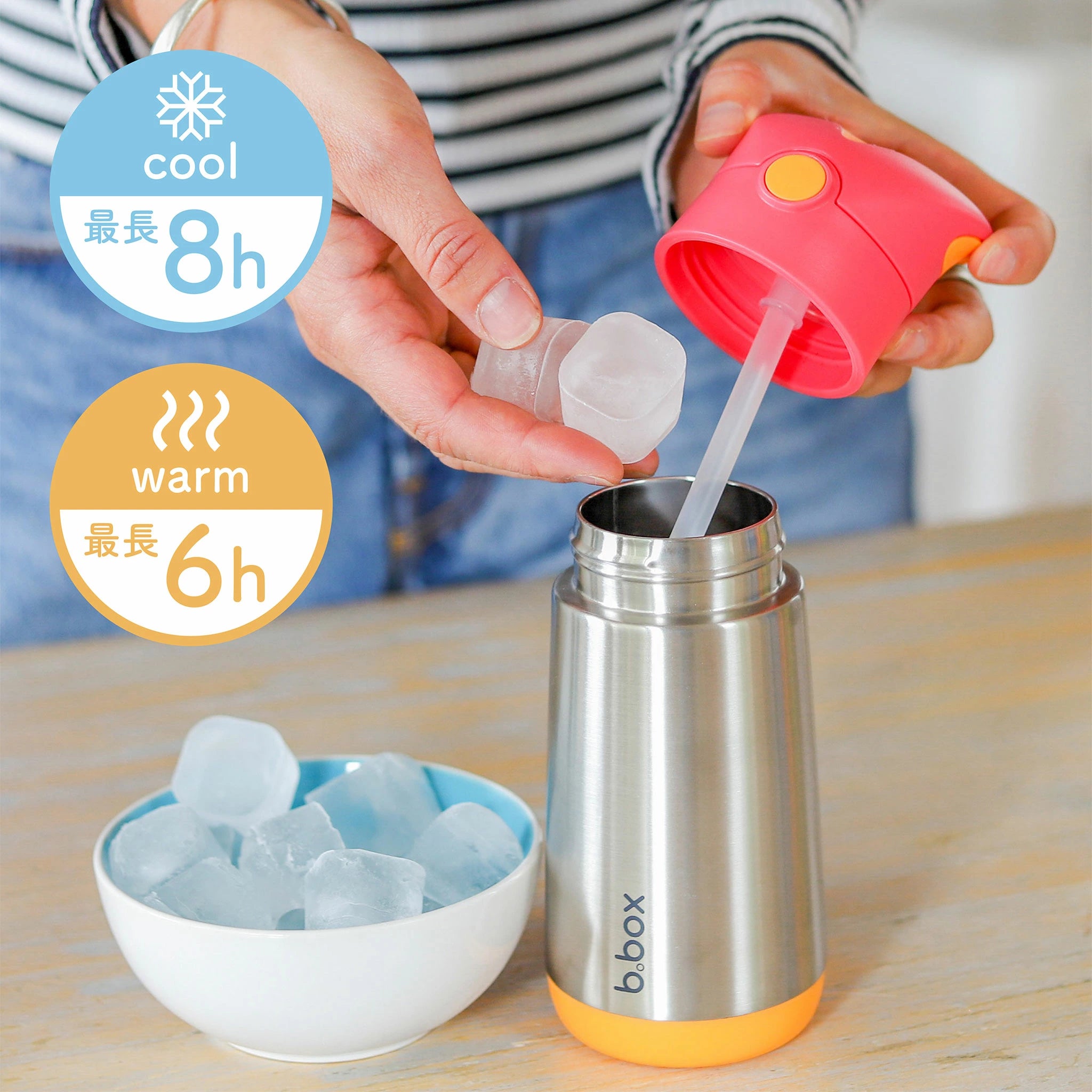 ステンレス ストローボトル 350ml