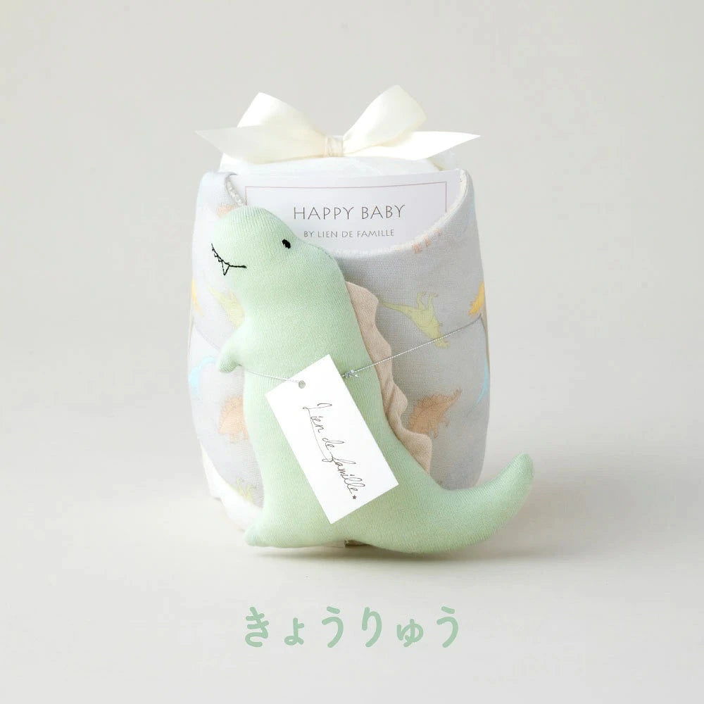 スタイのおむつケーキ(まぁるいスタイ+ソフトラトル+紙おむつ5枚)