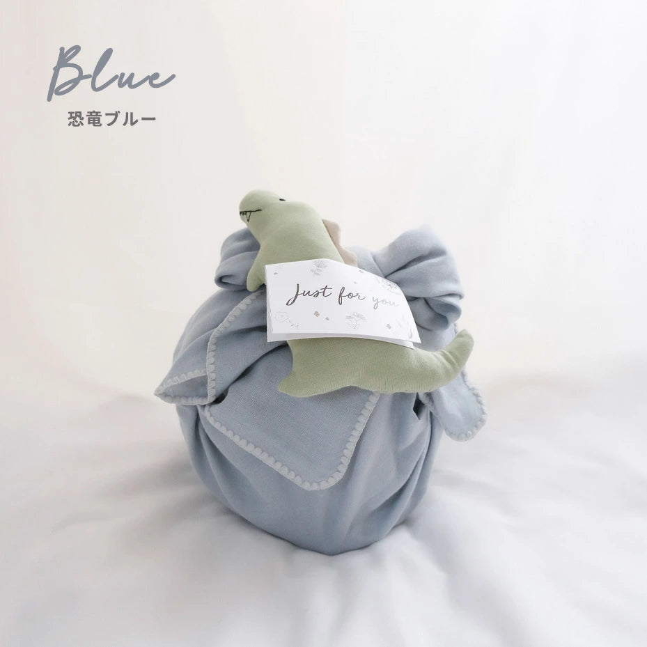 おくるみのおむつケーキ(おくるみ+ラトル+紙おむつ10枚)