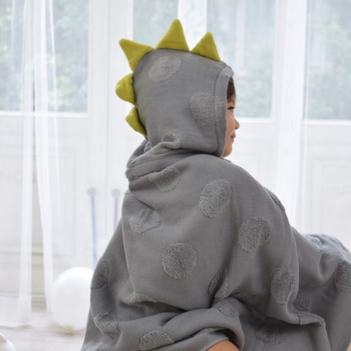 SOF 恐竜 フード付ポンチョ 今治バスタオル