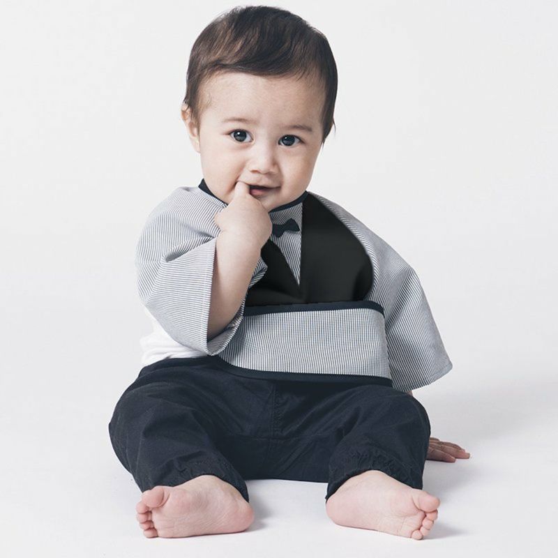 男の子用 袖付き撥水おめかしお食事エプロン