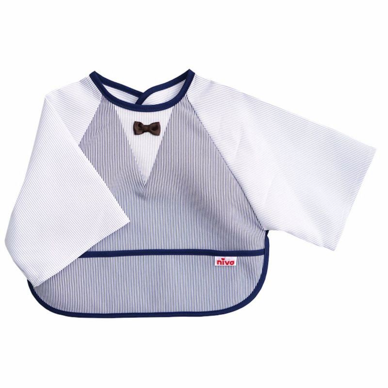 男の子用 袖付き撥水おめかしお食事エプロン