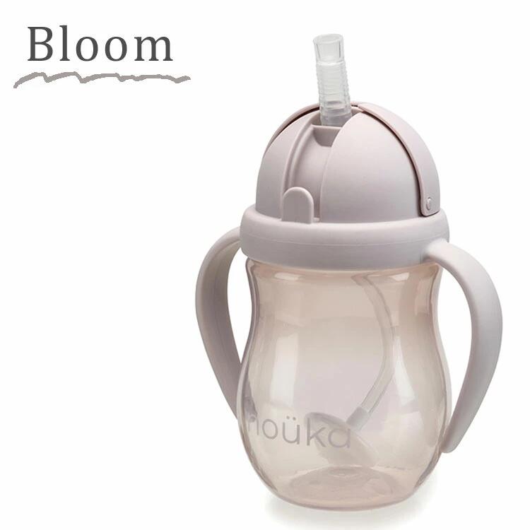 nouka ストローカップ 240ml 重り付きストロー Bloom