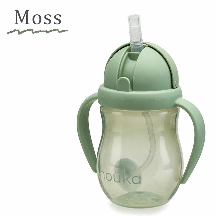 nouka ストローカップ 240ml 重り付きストロー Moss