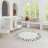 『洗える』 LorenacanalsロレーナカナルズPouffe ABC Natural - Blackクッション 洗えるクッション 子ども部屋 インテリア インテリア雑貨 リビング おしゃれ