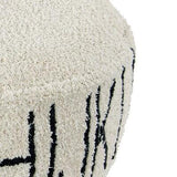 『洗える』 LorenacanalsロレーナカナルズPouffe ABC Natural - Blackクッション 洗えるクッション 子ども部屋 インテリア インテリア雑貨 リビング おしゃれ