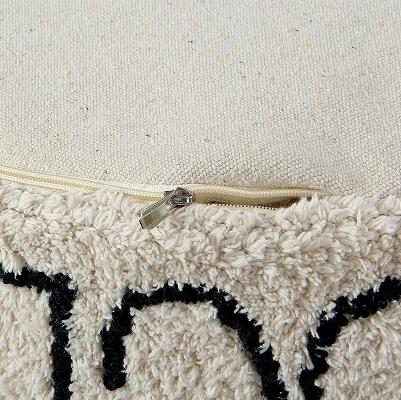 『洗える』 LorenacanalsロレーナカナルズPouffe ABC Natural - Blackクッション 洗えるクッション 子ども部屋 インテリア インテリア雑貨 リビング おしゃれ