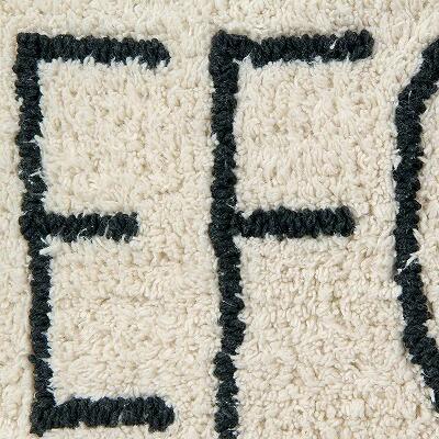 『洗える』 LorenacanalsロレーナカナルズPouffe ABC Natural - Blackクッション 洗えるクッション 子ども部屋 インテリア インテリア雑貨 リビング おしゃれ