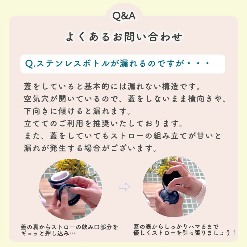 ステンレス ストローボトル 350ml