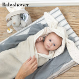 Babyshower Bunny Hooded Cape バスポンチョ フード付きバスタオル