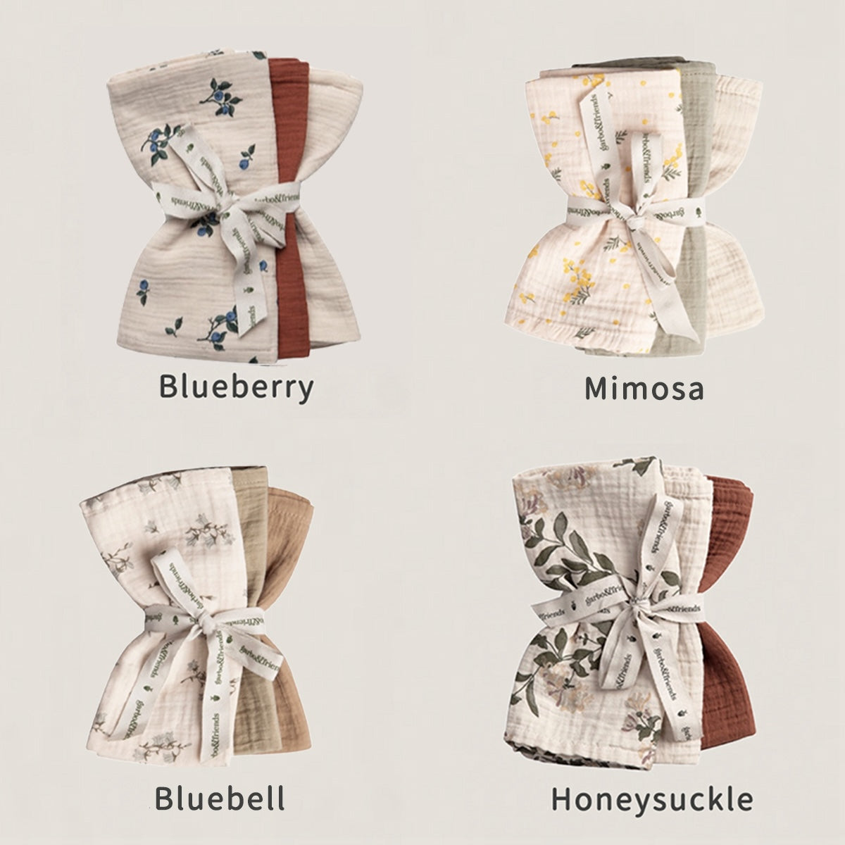 ガルボアンドフレンズ ガーゼクロス3枚セット