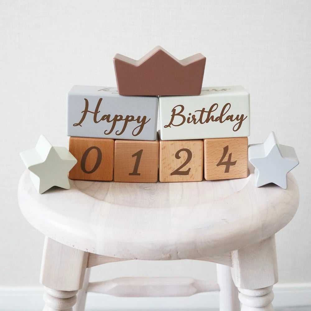 アマノッポ アニバーサリーつみき coccole story [cocory friends] 積み木 月齢フォト