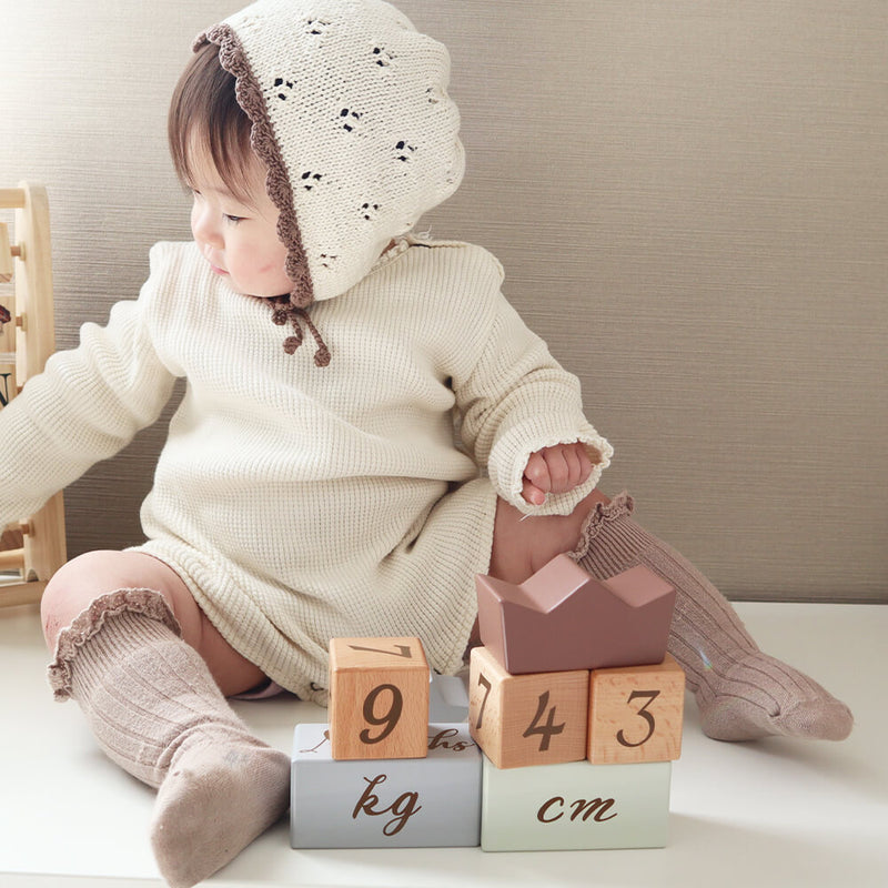 アマノッポ アニバーサリーつみき coccole story [cocory friends] 積み木 月齢フォト