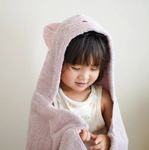 [コンテックス] ねこさん フード付ポンチョ フード付バスタオル kontex