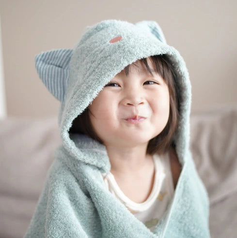 [コンテックス] ねこさん フード付ポンチョ フード付バスタオル kontex