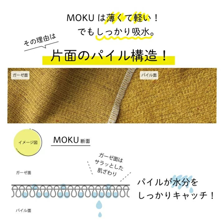 【予約販売中12/8出荷】MOKU バスタオル Lサイズ  [鉄紺カラーアイテム]