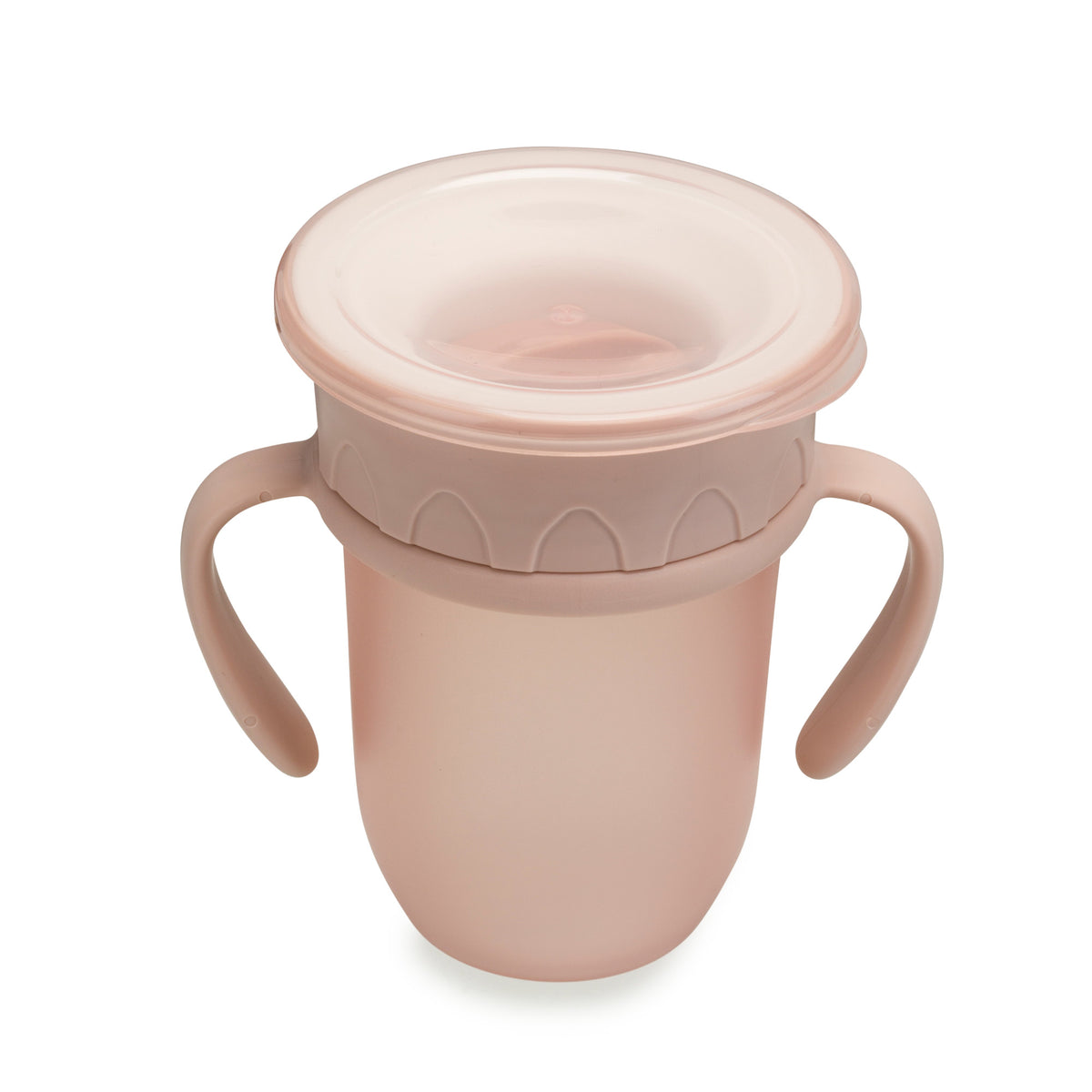 nouka 360カップ どこからでも飲める トレーニン Soft Blush
