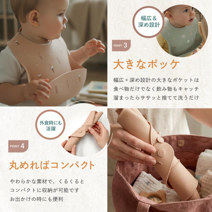 POINT3 大きなポケット POINT4 丸めればコンパクト