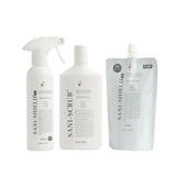 除菌・お掃除3点セット サニーシールド Ag+ 300ml（トリガー付1本）＋詰替300ml＋ サニースクラブ お得セット 中性 抗菌 コーティング 除菌 消臭 赤ちゃん ベビー 子供 古堅純子 SANI-SHIELD キッチン シンク