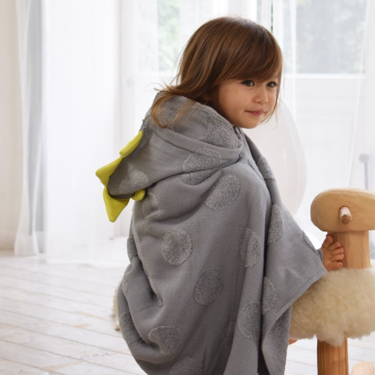 SOF 恐竜 フード付ポンチョ 今治バスタオル