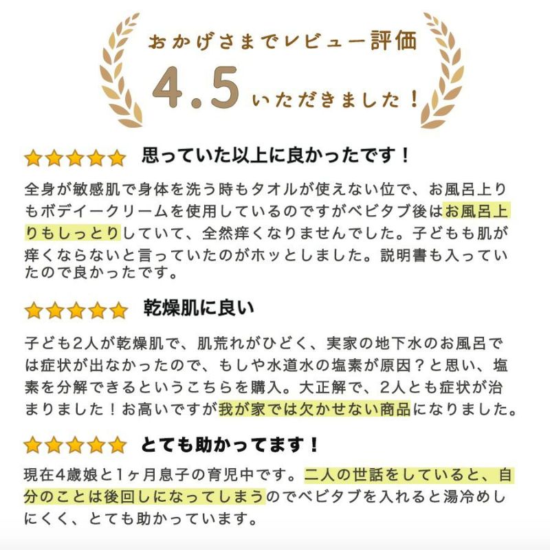 重炭酸入浴剤 ベビタブ公式通販【Babytab】100錠×2袋（12錠1
